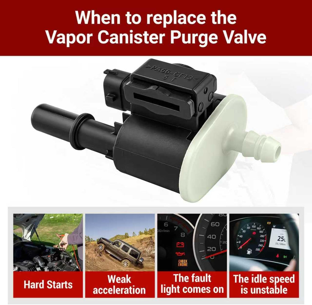 Vapor Canister Purge Valve 911-410 for Ram 1500 Grand Cherokee Charger