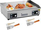 29 In Commercial Electric Griddle, Flat Top Grill Countertop Griddle