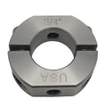 – 0.75" Bore Diameter – Mountable Clamping Two Piece Shaft Collar - 303 Stainless Steel (1 Pack)