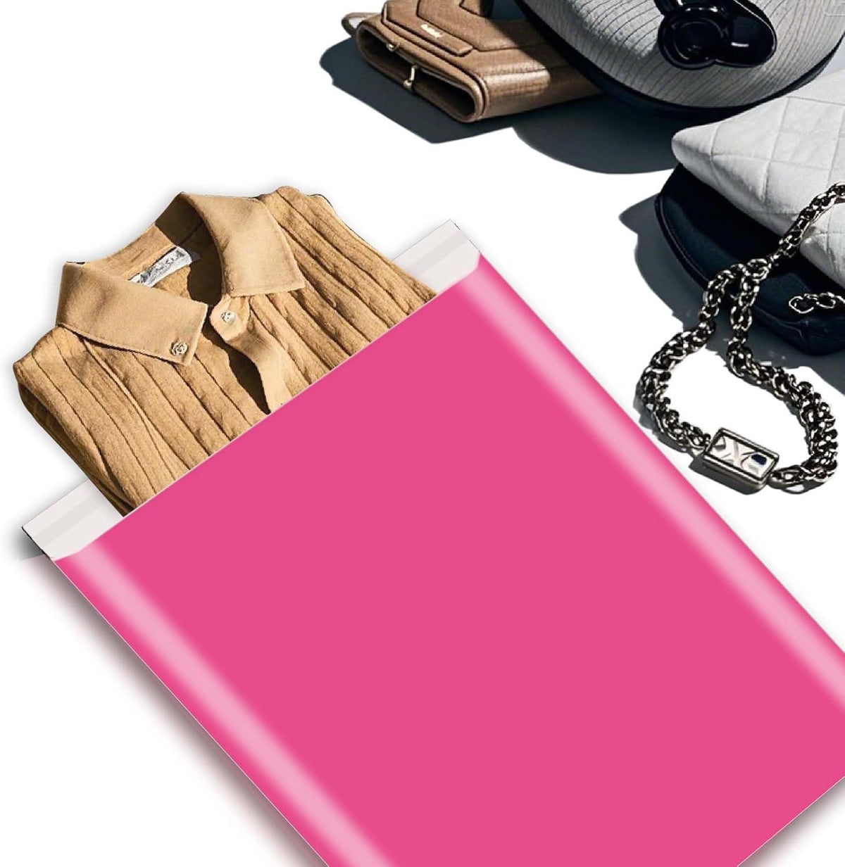 Poly Mailers 14.5x19 In 100 Pack Self Seal Shipping Envelope Bags Pink