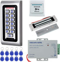 HFeng Door Access Control System Kit IP68 RFID Keypad Waterproof Outdoor + 180KG/320lbs Electromagnetic Electric