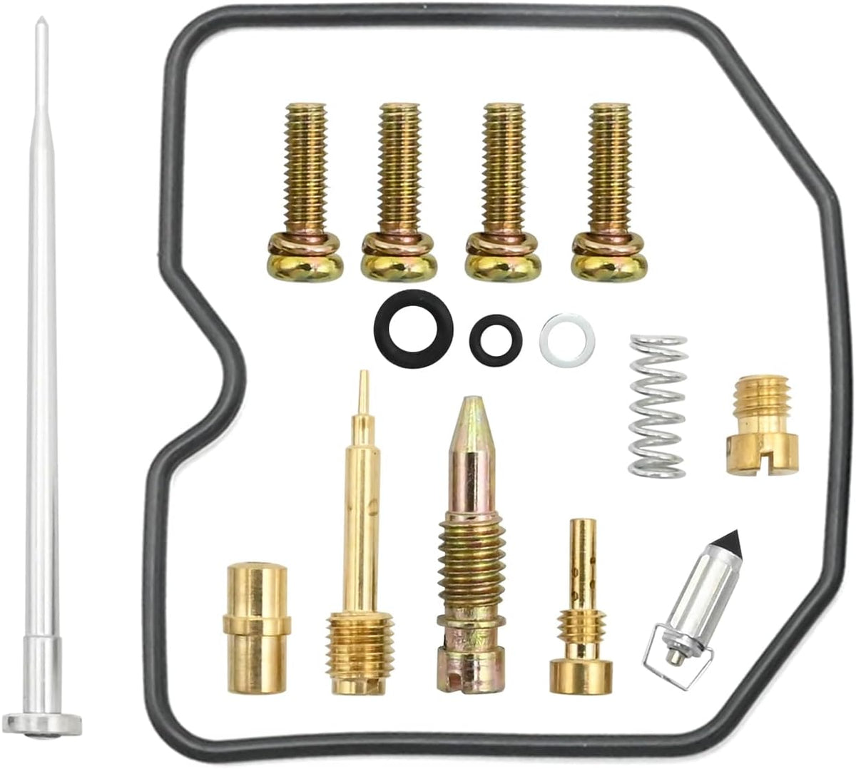 2 Pcs Carburetor Rebuild Kits Replacement for Kawasaki Ninja EX250 250R 2001 2002 2003 2004 2005 2006 2007 2008 2009 2010 2011 2012 Carb Rebuild Kits with Diaphragm Float