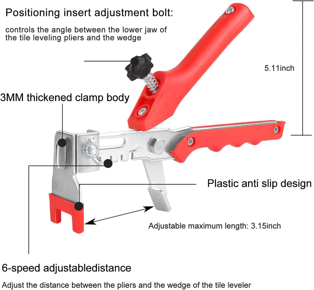 Tile Leveling system Plier Hand Floor Pliers Tiling Installation Tool Tile Locator Leveling System for DIY Ceramic