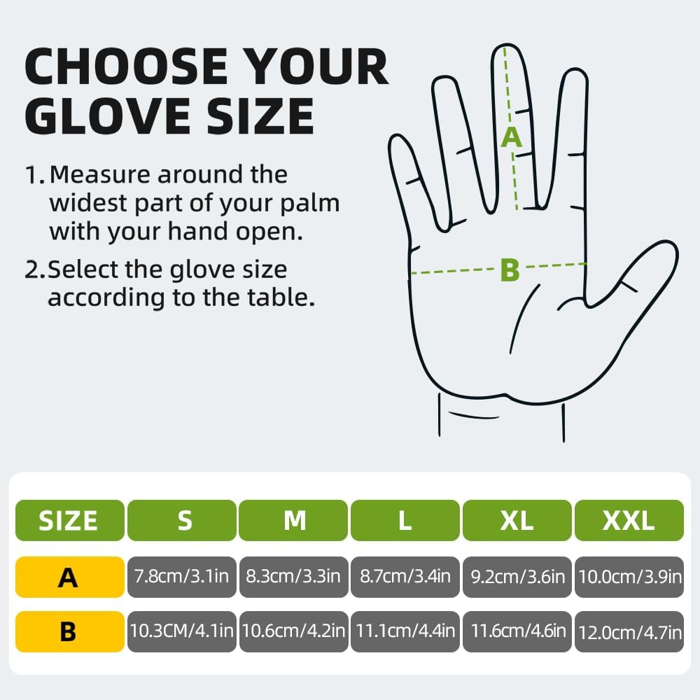 ANSI A9 Cut Resistant Leather Work Gloves, PM3401 Cut Proof Gloves, Reinforced Fingertips & Palm Cowhide Work Gloves