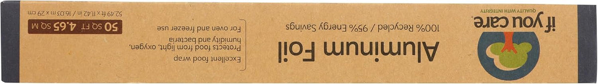 100% Recycled Aluminum Foil - 50 FT