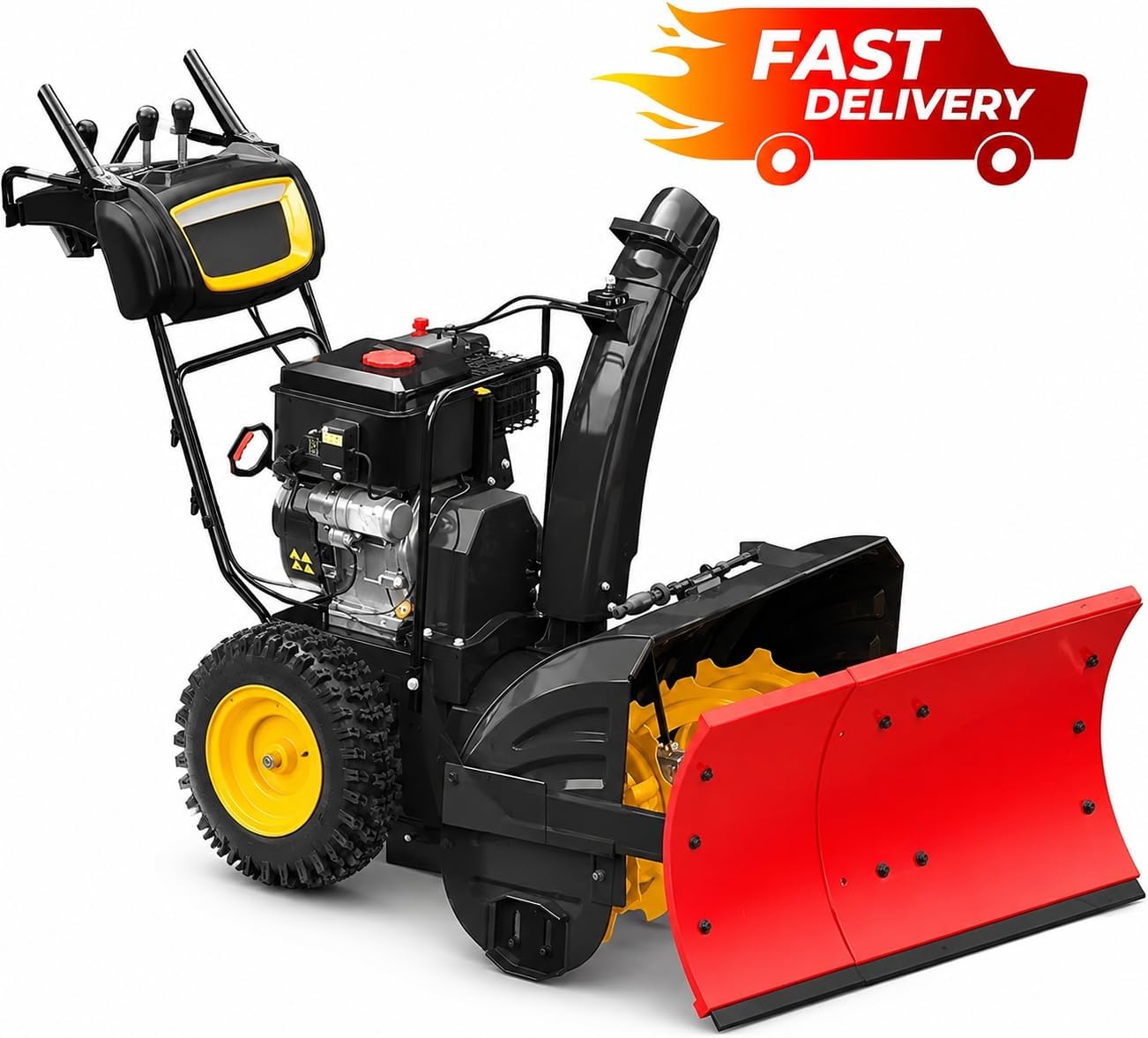Throwerblade Snowplow Kit with (Blade, and Hardware Included) – Heavy-Duty Snow Plow Blade - Quick & Efficient Snow