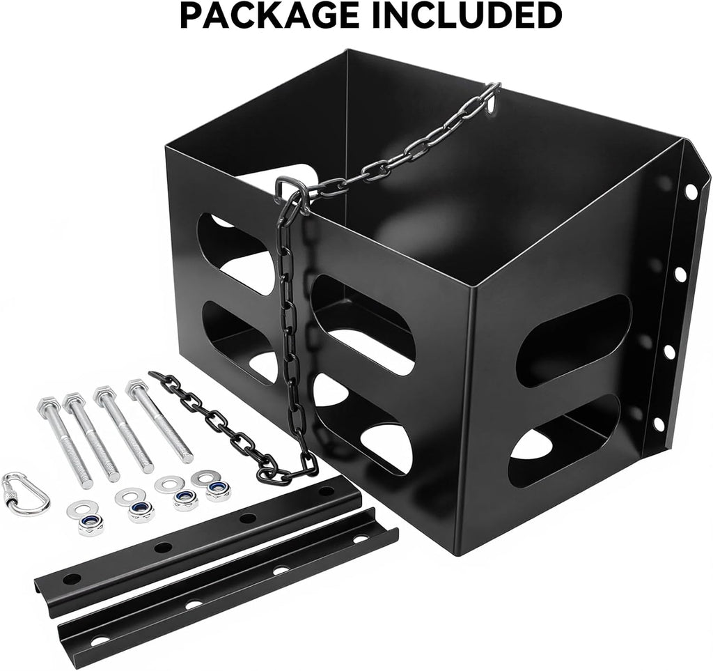 Jerry Gas Cans Holder Rack 5 Gallon/20 Liter, Lockable Metal Steel Jerry Gasoline Cans Mount Brackets, Fuel Jug