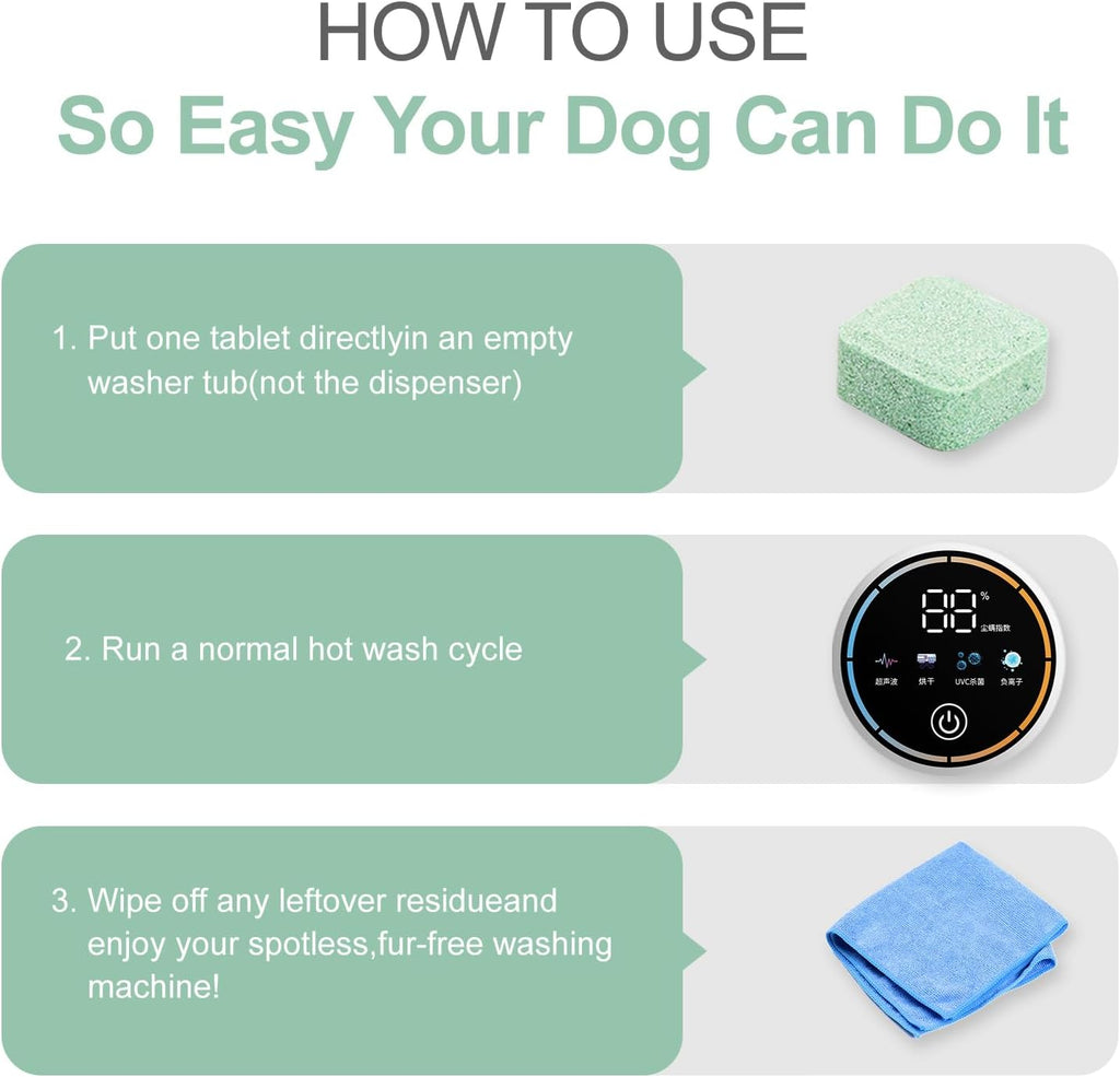 Washing Machine Cleaner for Pet Owners - Standard Strength