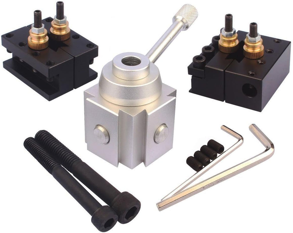 Mini Lathe Quick Change Tool Post & Holders Multifid Tool Holder Kit Set for Table