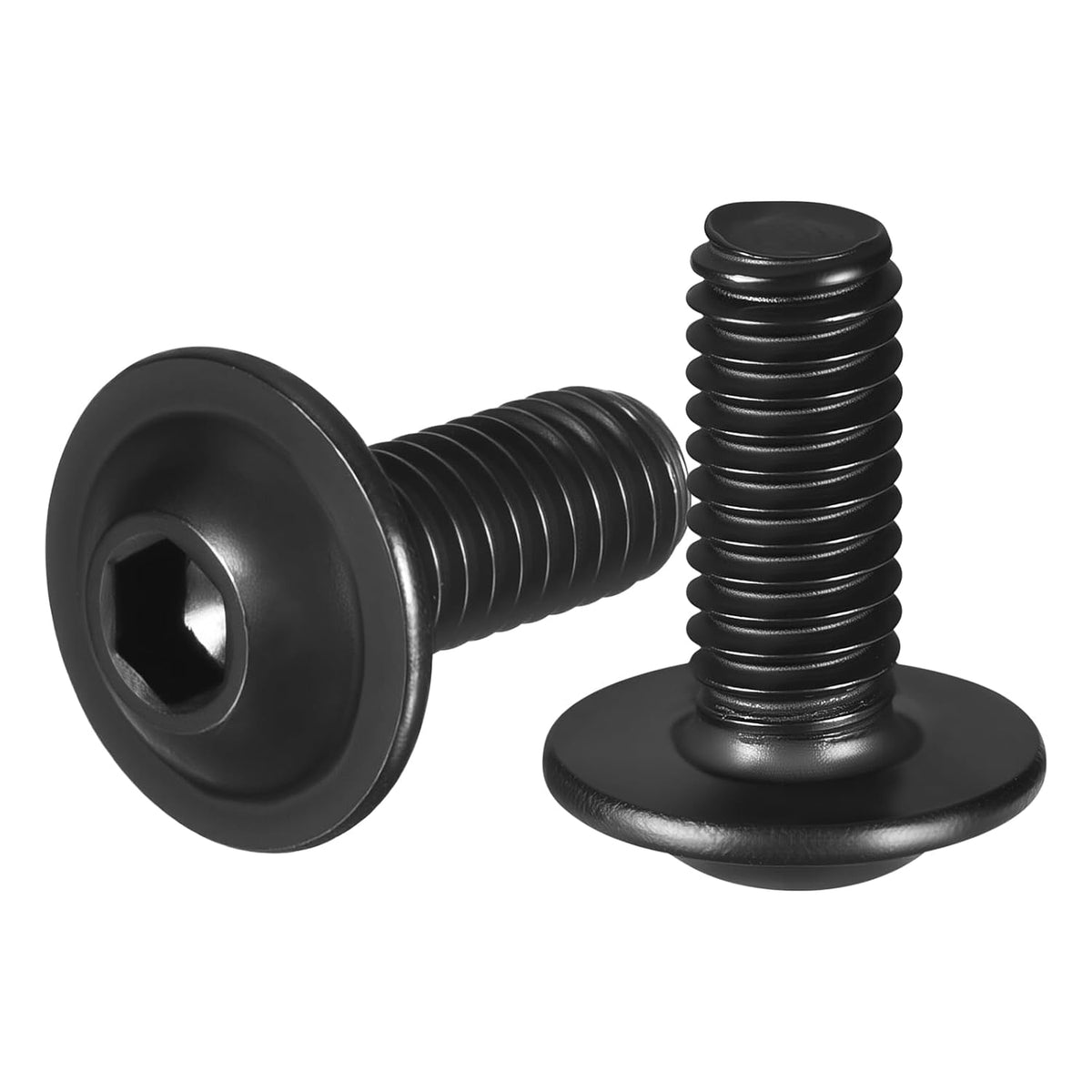 80pcs M4-0.7x10mm 304 SS Flanged Button Head Socket Cap Screws