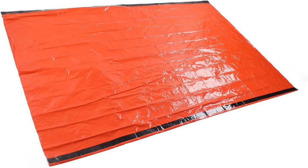 Emergency Survival Shelter Tent, Single Layer Thermal Aluminum Tent with Bracelet for Earthquake Relief, Wind and