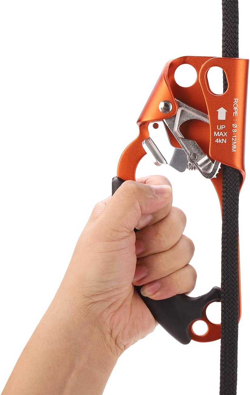 Climbing Hand Ascender for Rock Climbing Arborist (Right and Left) for 8~12 mm Rope