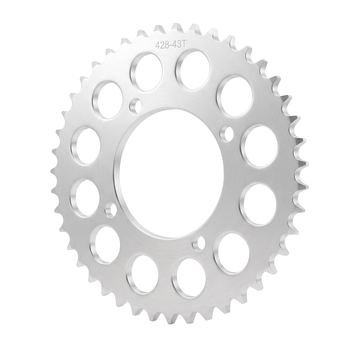 ZHEBEIMU 43Tooth Rear Sprocket 428 Chain 4 Hole Bore