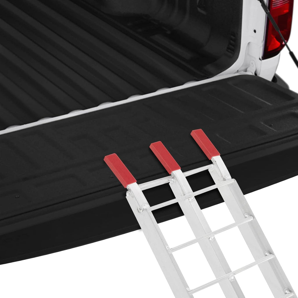 7.5FT Folding Aluminum Motorcycle Ramp,750 Lbs Capacity | Folding Truck Ramp for ATV, Motorcycle, Lawn Mower, Dirt