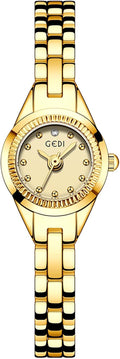 Women's Small Bracelet Watch, 17mm Crystal Dial Stainless Steel Band | 17mm petite dial, stainless steel bracelet