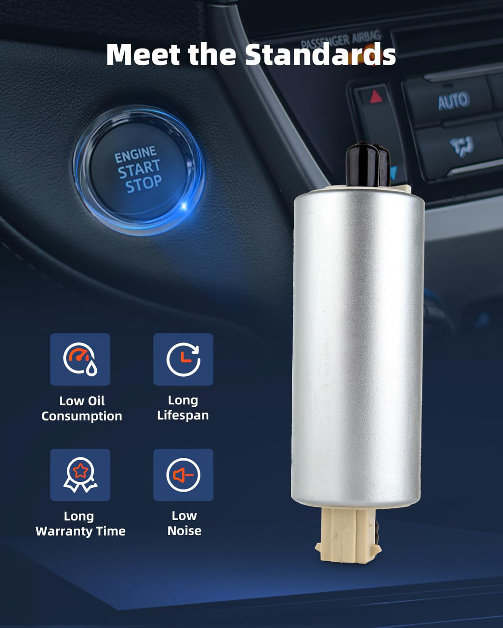 ECCPP Pump Assembly E3500M E3501M Universal High Performance Fuel Pump