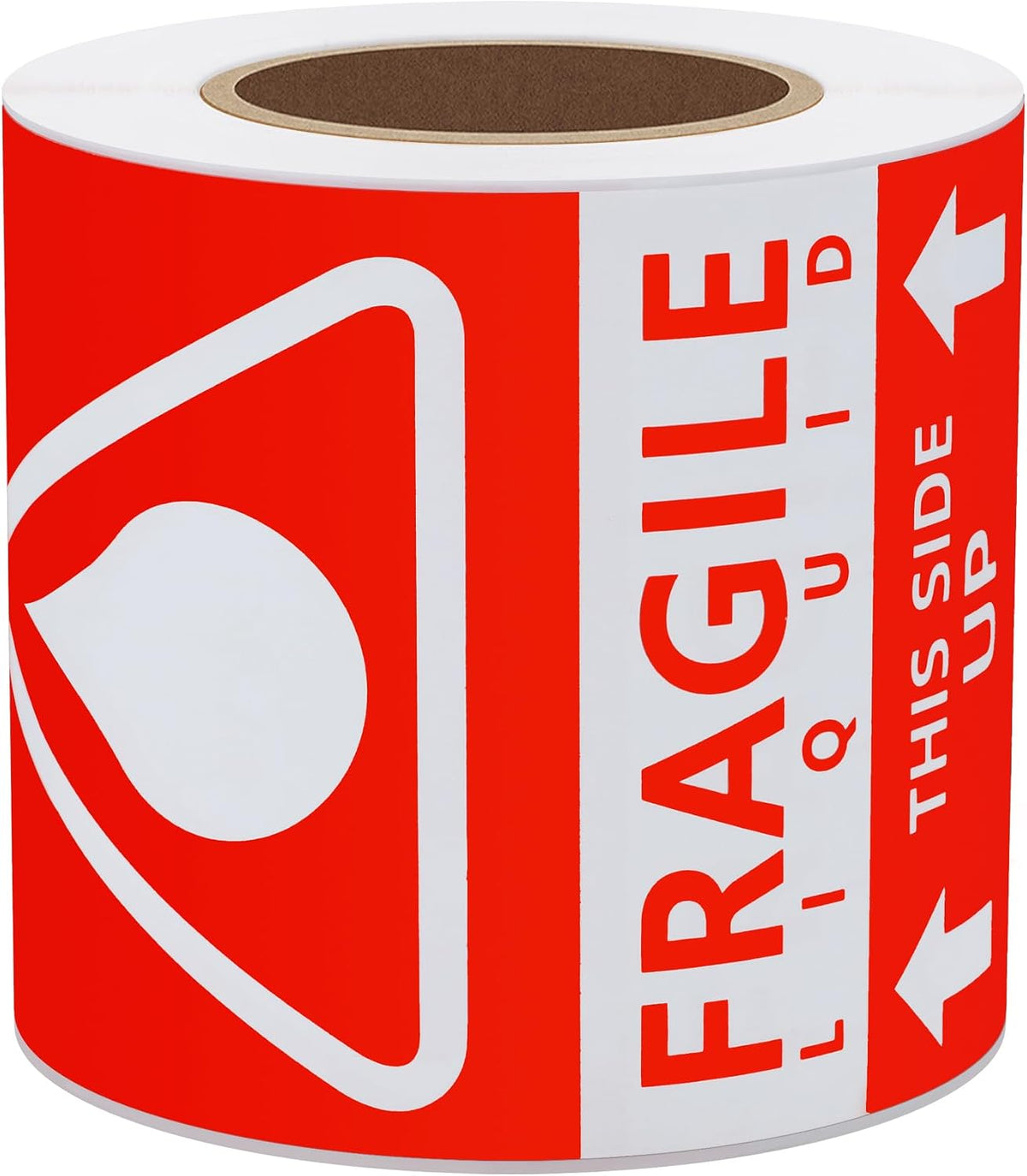 3 x 5 Fragile Liquid This Side up Pre-Printed Labels/Stickers 100 Labels per Roll