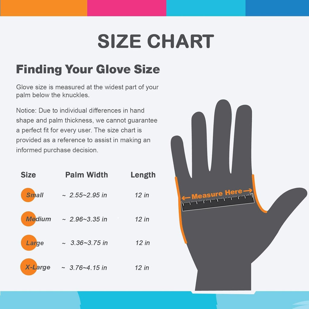 Rubber Kitchen Dishwashing Gloves - 4 Pairs Colorful Reusable Household Cleaning Gloves for Washing Dishes and