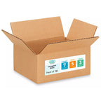 Small Moving & Shipping Boxes 7x5x3 inches (10-Pack) - Extra Strength 200 lb vs Regular - USA-Made Corrugated Moving