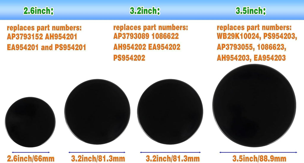 Surface Burner Cover Replacement Part, Compatible with GE Stove