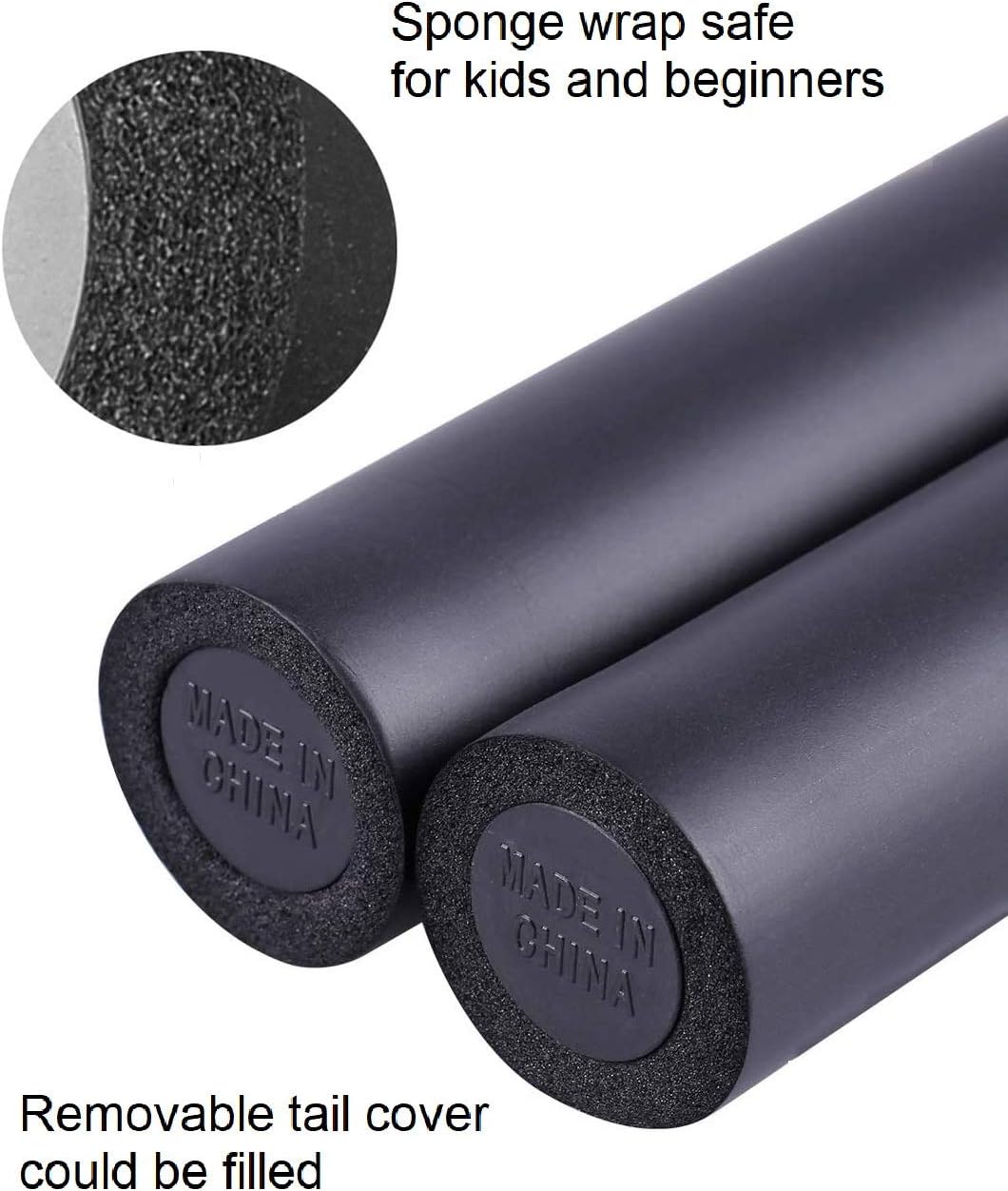 Foam Padded Practice Staff 4 Ft with Carry Bag, Bo Staff, Bo Staff for Martial Arts and Karate