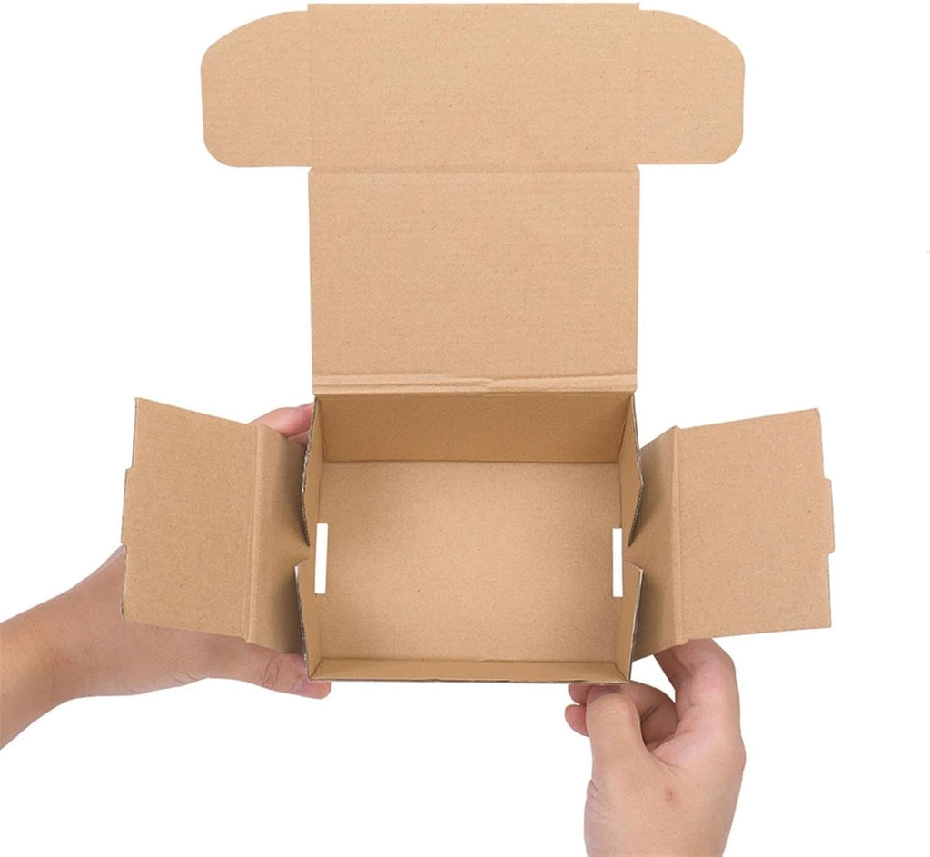 50 Packs Shipping Boxes, 6x4x3", White