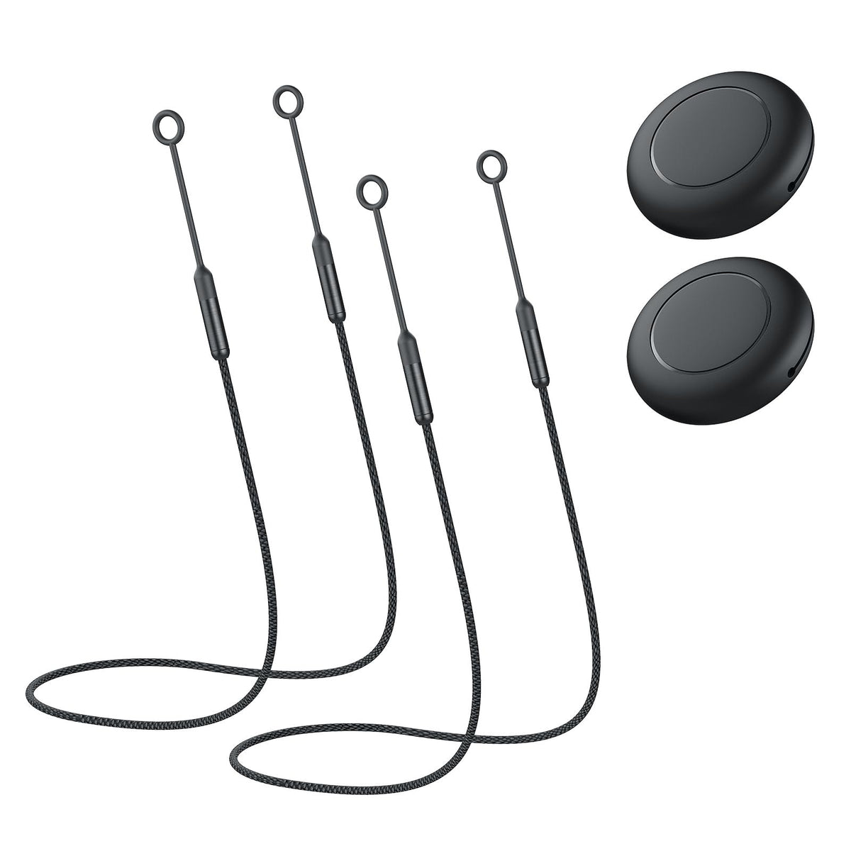 2PCS Earplugs Lanyard,Connection Cord with Magnetic & Silicone Case
