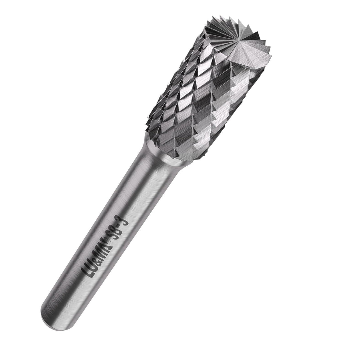 LU&MN SB-3 Tungsten Carbide Burr, 3/8" Head, 1/4" Shank, 1 Pcs