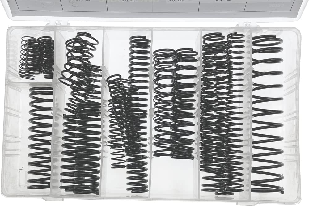 Large Compression Spring Assortment, Package of 29 Pieces