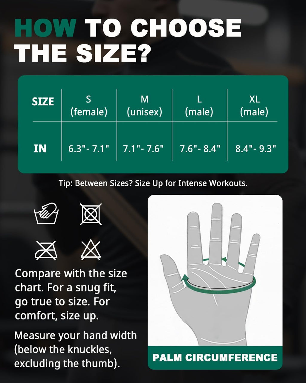 Weight Lifting Gloves for Men, Workout Gloves with Wrist Wrap Support