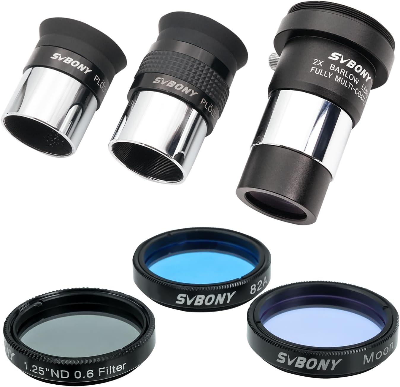 SV233 Telescope Eyepiece Set,7-Piece Eyepiece & Filter Accessory Kit