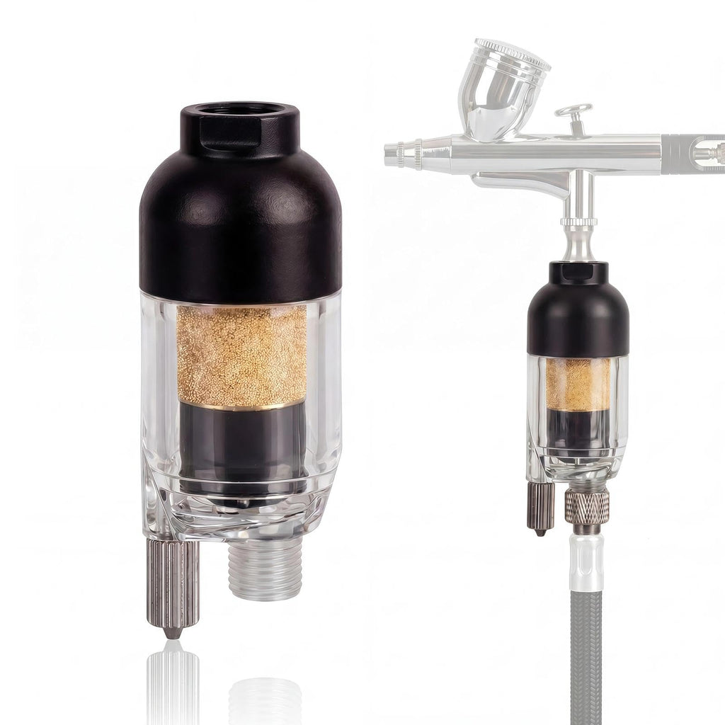 HUBEST Air Filter & Water Trap for Airbrush, 1/8" Inline Moisture Separator