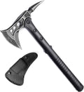 Camping Axe, Tomahawk with Spike, Survival Hatchet with Sheath, Nylon Fiber Handle for Outdoor Survival Hiking
