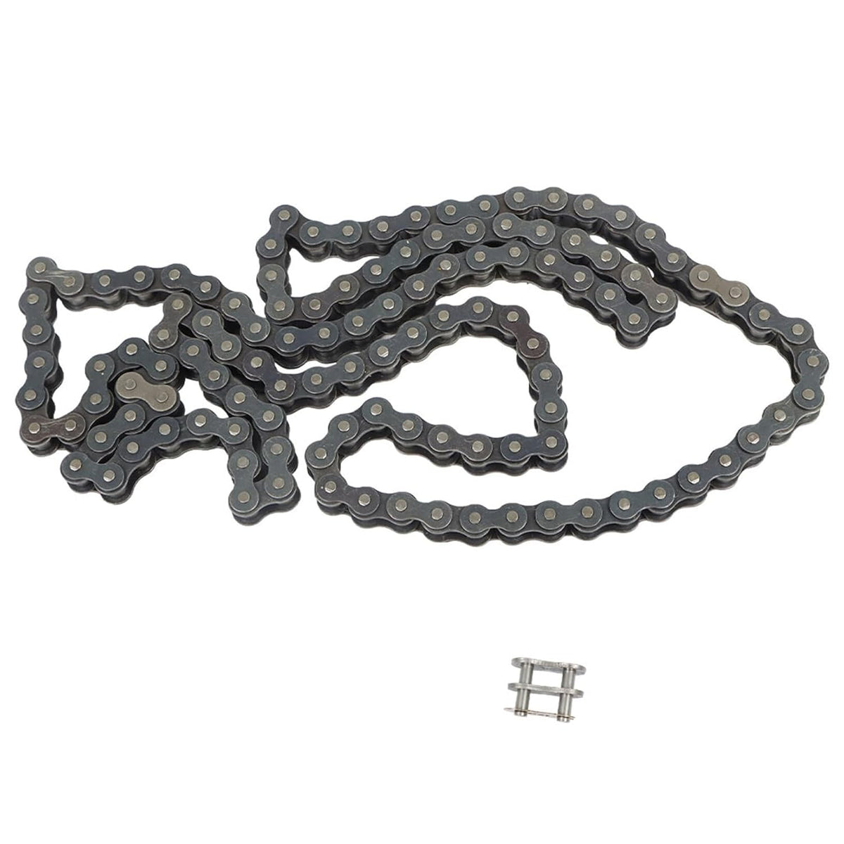 80 Roller Chain Heavy Duty 10FT Chain Comes with Connector 1 Additional Connector Carbon Steel