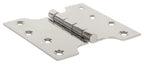 SSISKCON Stainless Steel Parliament Hinge, Satin, 4"x3"x5"x2.5mm, 1-Pack