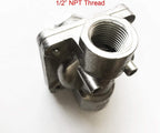 Natural Gas Grill Regulator Gas Pipe in/Out 1/2'' X 1/2"-14NPT, Max Inlet Pressure:1/2" PSI, Outlet Pressure LPG 10" NG 4" W.C, NPT Natural Gas Low Pressure Regulator
