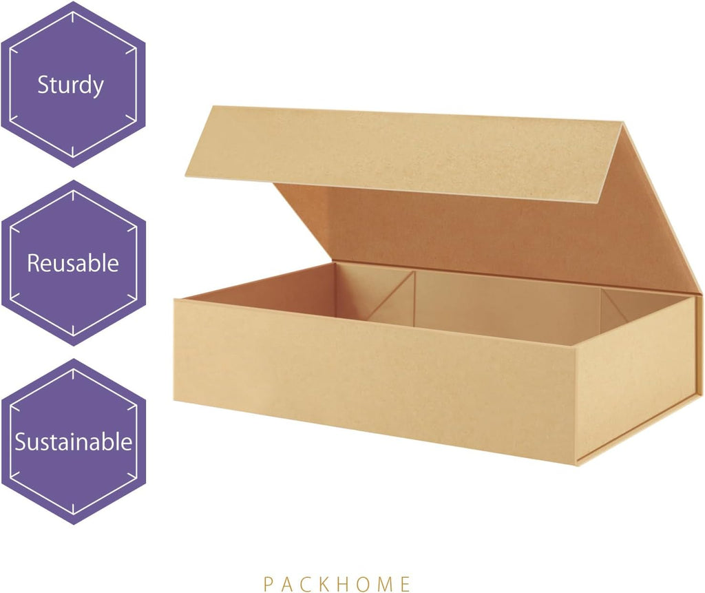 Extra Large Kraft Gift Box Magnetic Lid 17.5x11.3x4.3in