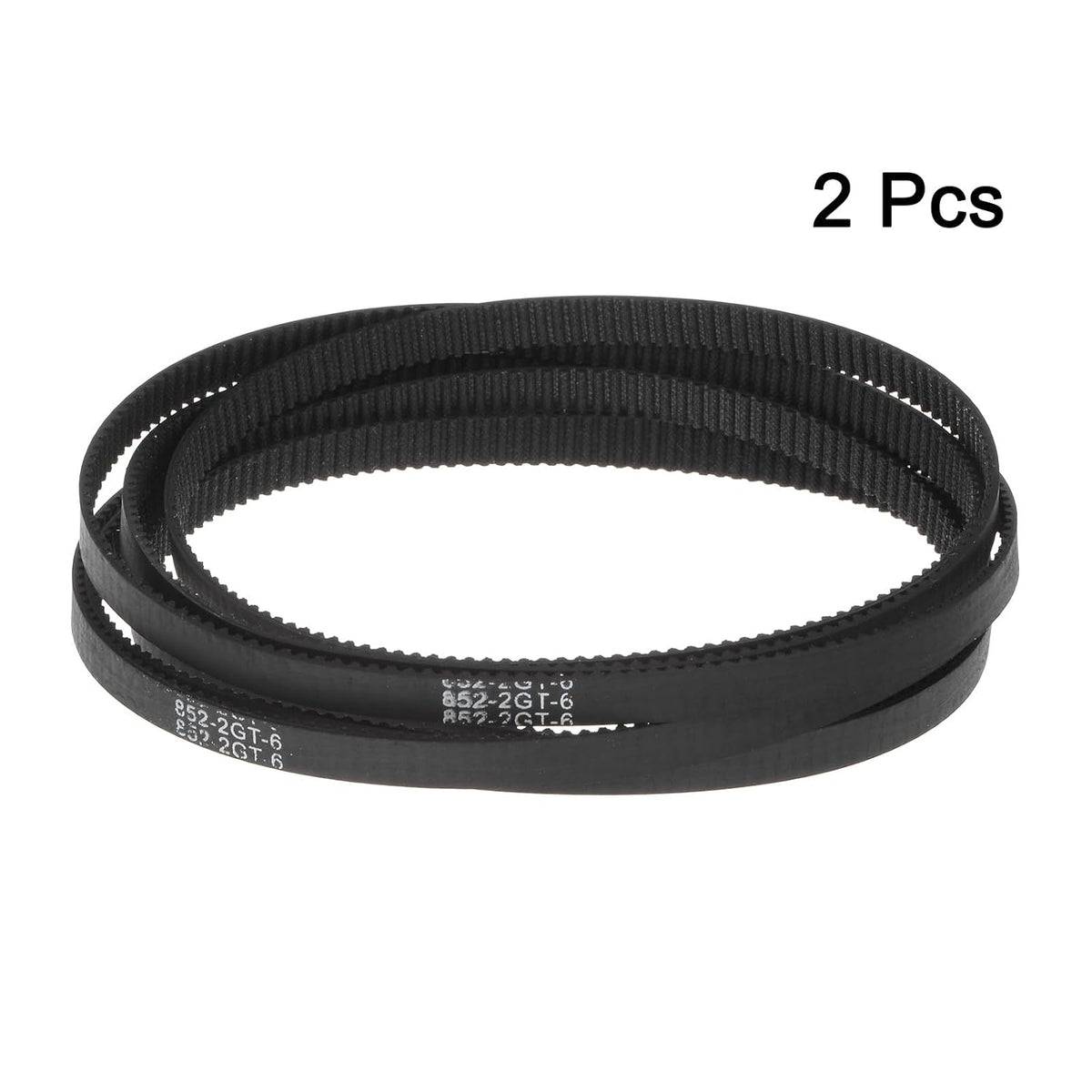uxcell 2pcs 2GT Timing Belt Closed Loop Rubber Belts 852-2GT-6, 6mm Width x 852mm Length, 3D Printer Timing Belt