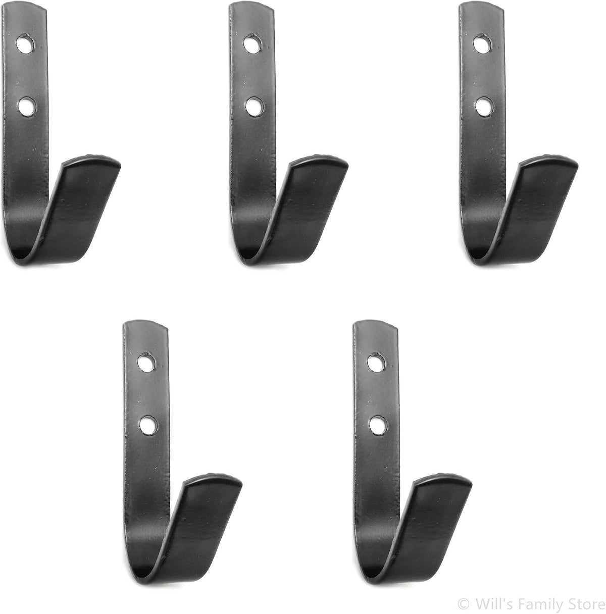 Steel Horse Stable Bridle Hangers Tack Room Hooks Black 5 Pack