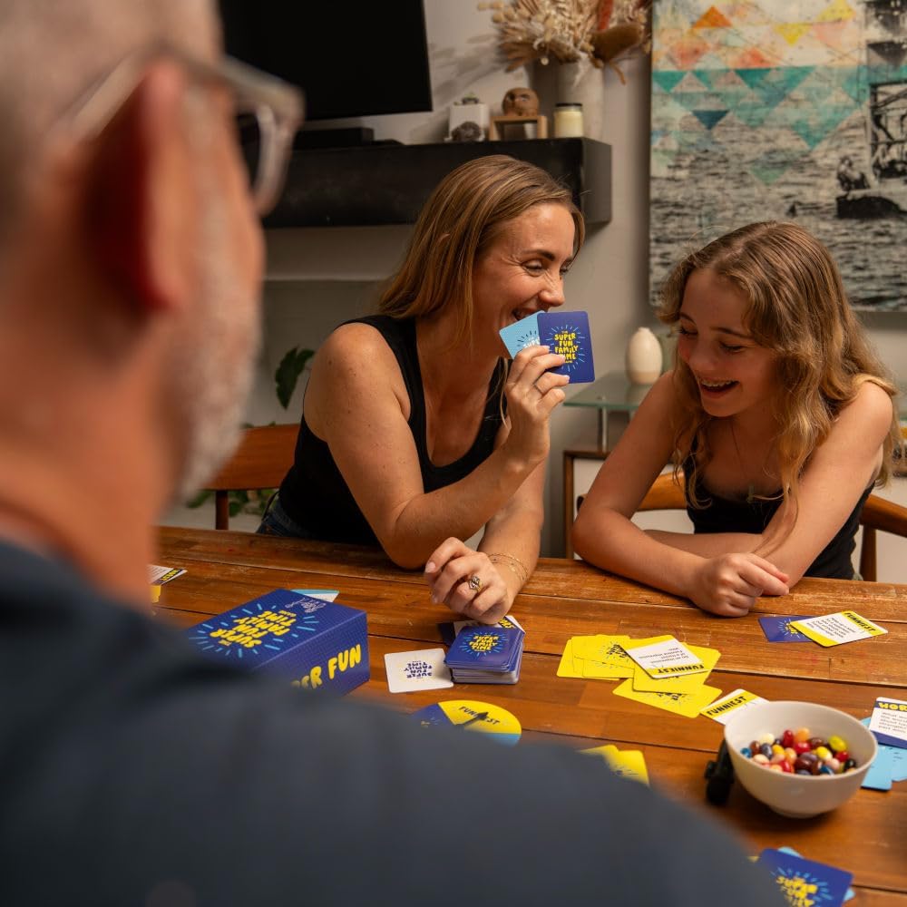 The Super Fun Family Time Game [Family Card Game, Entertaining Conversation Starters & Challenges | Great for Gifts
