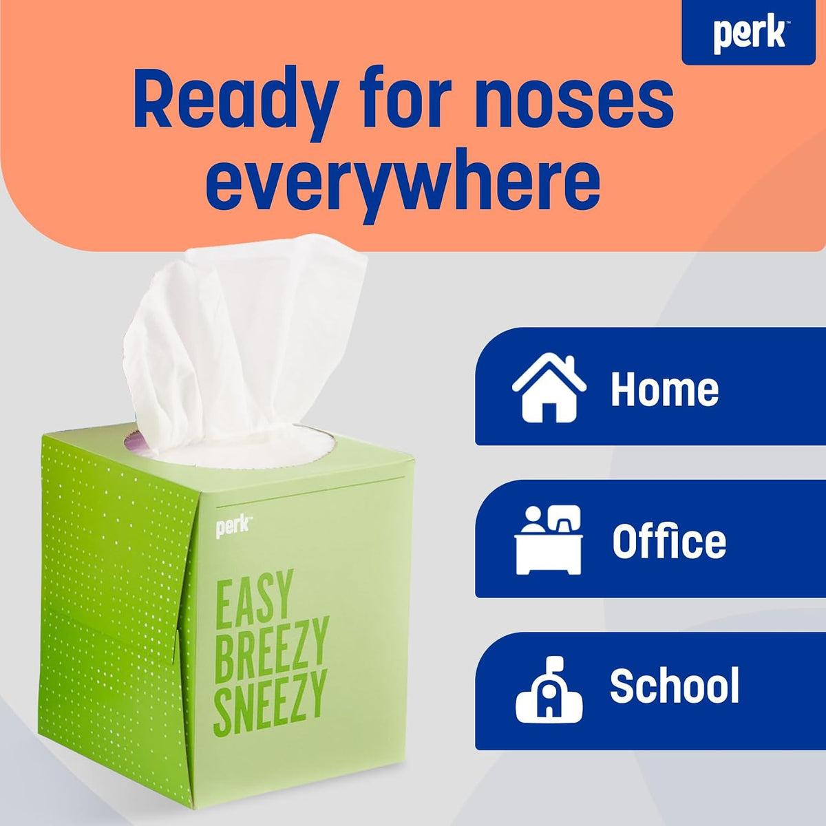 Ultra-Soft Facial Tissues, 2-Ply, 95 Tissues/Box, 6 Cube Pack