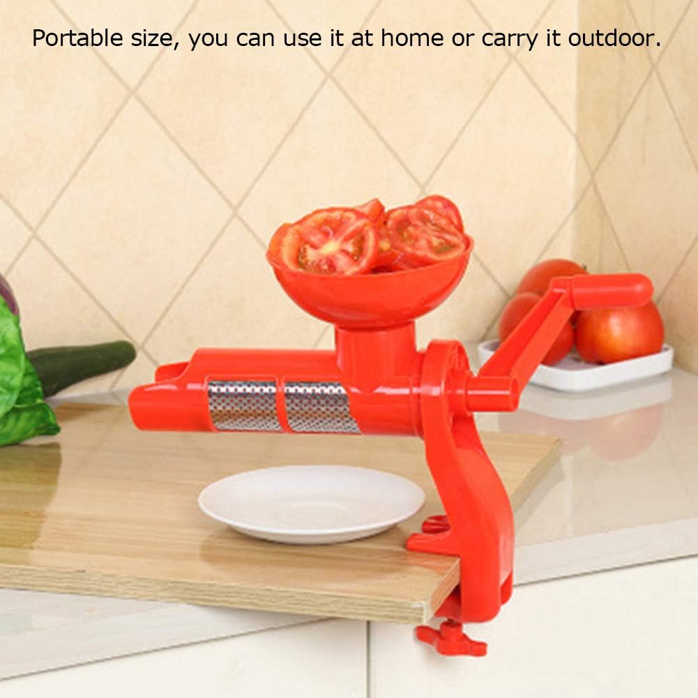 Tomato Sauce Maker Machine, Portable Hand Shaken Tomato Press and Sauce Maker Tomato Strainer Tomato Press Tomato