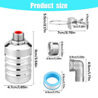 2pcs Water Float Valve, Stainless Steel Automatic Water Level