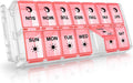Weekly Pill Organizer 7 Day 2 Times a Day Extra Large, Quick Fill 2022 Fullicon AM PM XL Daily Pill Cases Pill Box