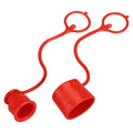 uxcell 1Set Hydraulic Coupler Dust Cap and Plug for 3/4"Flat Face Couplers