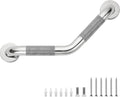 Grab Bars for Bathtubs and Showers- 1-1/4 x 16 Angled Shower Grab Bar for Seniors Knurled Stainless Steel Handicap