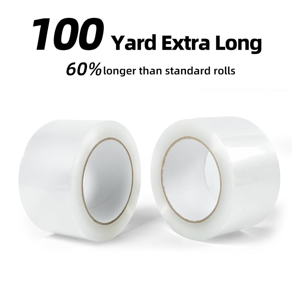 Clear Packing Tape, 2.36 Inch Extra Wide x 100 Yard