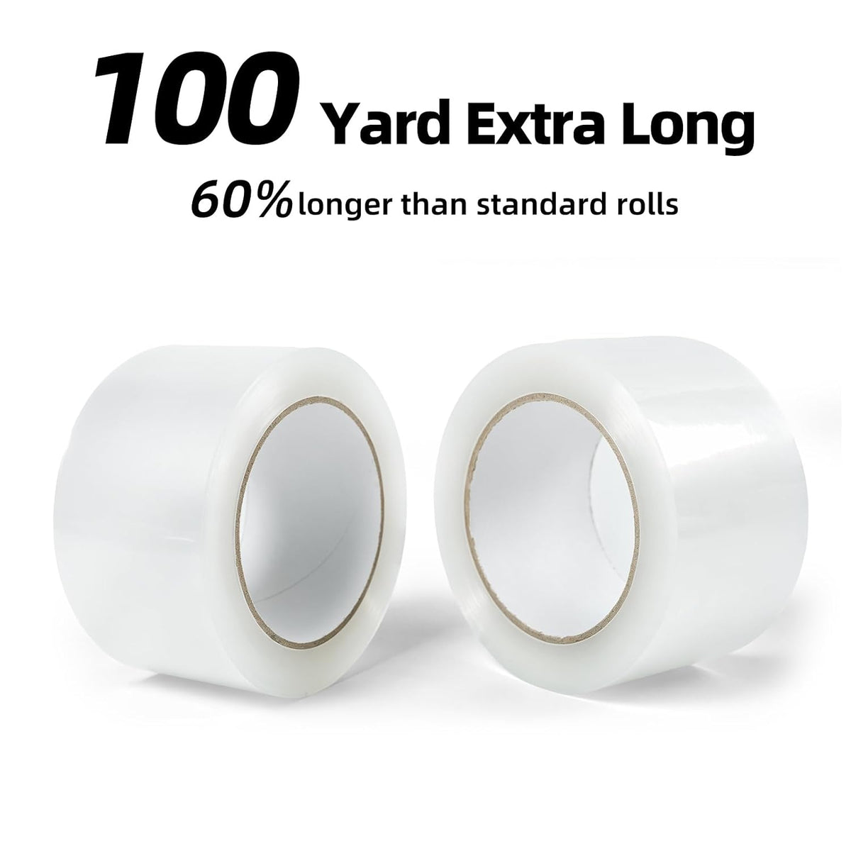 Clear Packing Tape, 2.36 Inch Extra Wide x 100 Yard