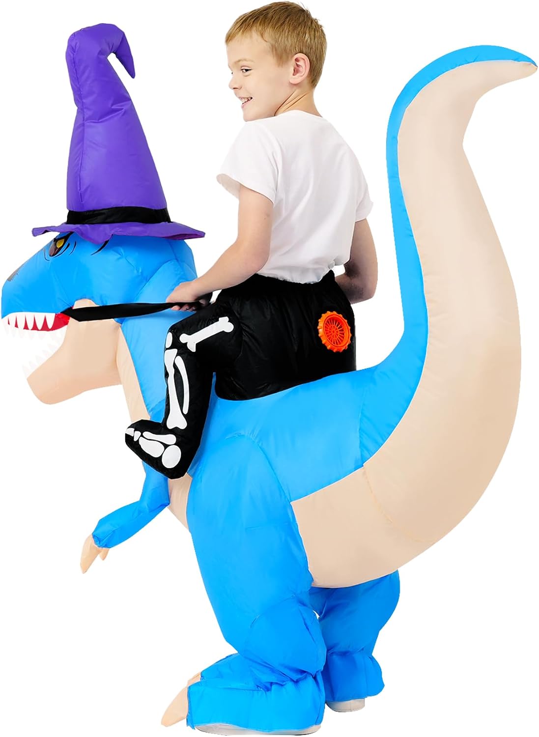 Dinosaur Costume Kids Inflatable Dinosaur Halloween Costume for Boys Girls Funny Blow Up Costume for Halloween Party