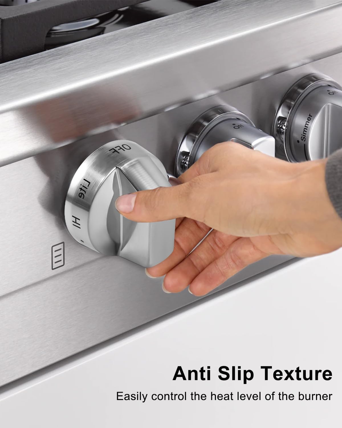 DG94-01316A Range Surface Burner Knob Fit for Samsung, 5 Pack